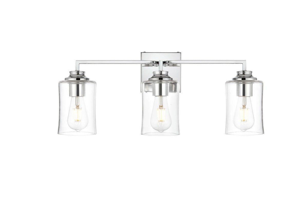 Elegant Lighting - LD7314W23CH - Three Light Bath Sconce - Ronnie - Chrome And Clear