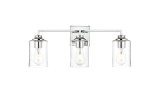 Elegant Lighting - LD7314W23CH - Three Light Bath Sconce - Ronnie - Chrome And Clear