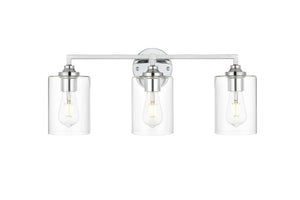 Elegant Lighting - LD7315W23CH - Three Light Bath Sconce - Mayson - Chrome And Clear