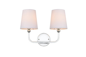 Elegant Lighting - LD7322W16CH - Two Light Bath Sconce - Colson - Chrome And Clear