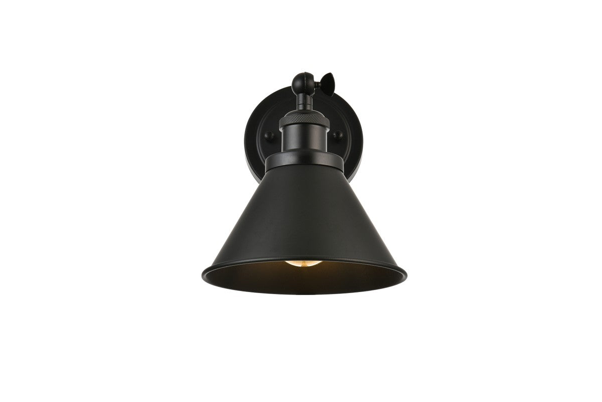 Elegant Lighting - LD7324W7BLK - One Light Bath Sconce - Bentley - Black