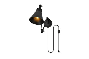 Elegant Lighting - LD7328W6BLK - One Light Wall Sconce - Van - Black