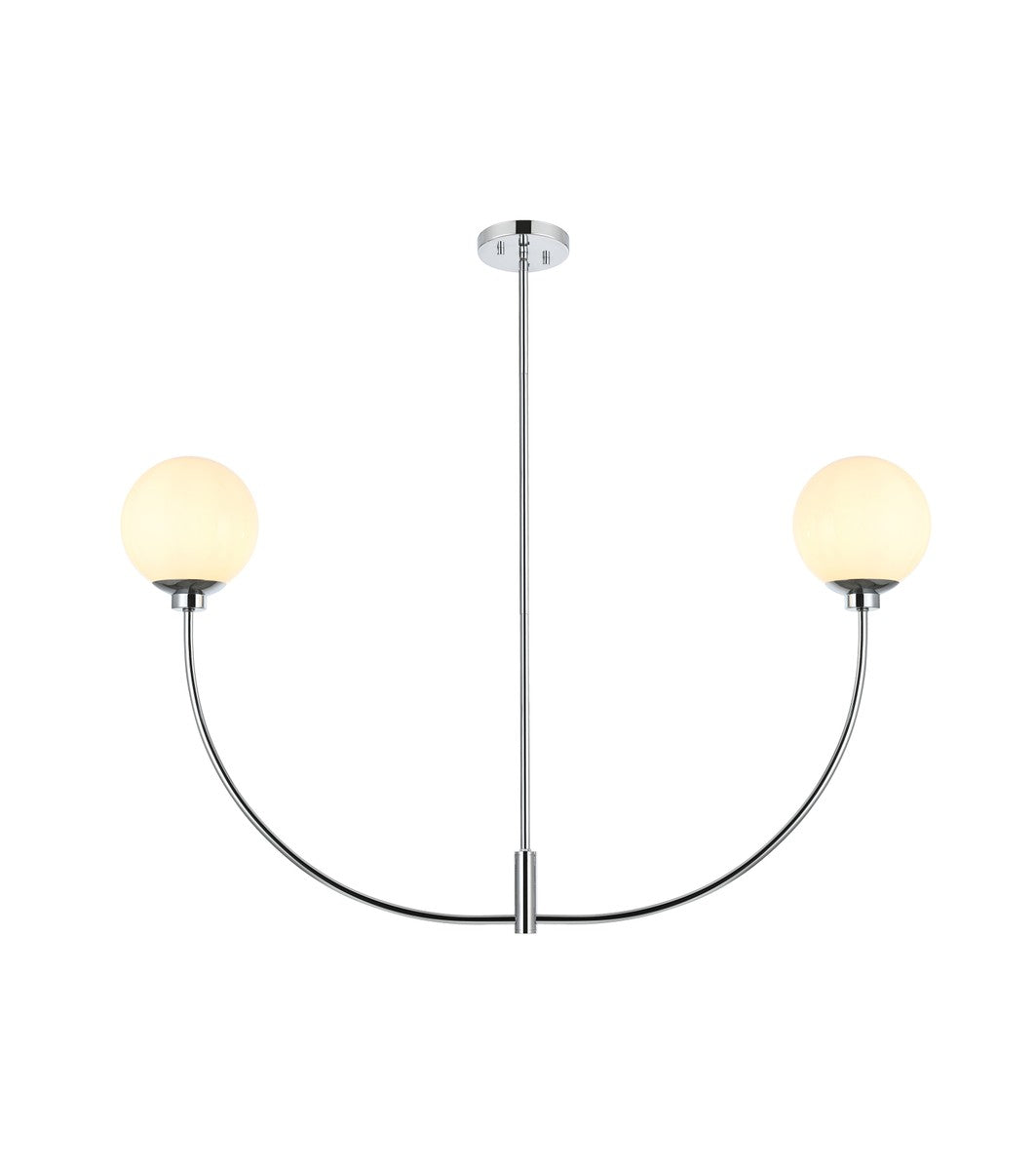 Elegant Lighting - LD816D42C - Two Light Chandelier - Nyomi - Chrome