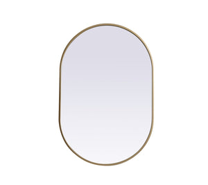 Elegant Lighting - MR2A2436BRS - Mirror - Asha - Brass