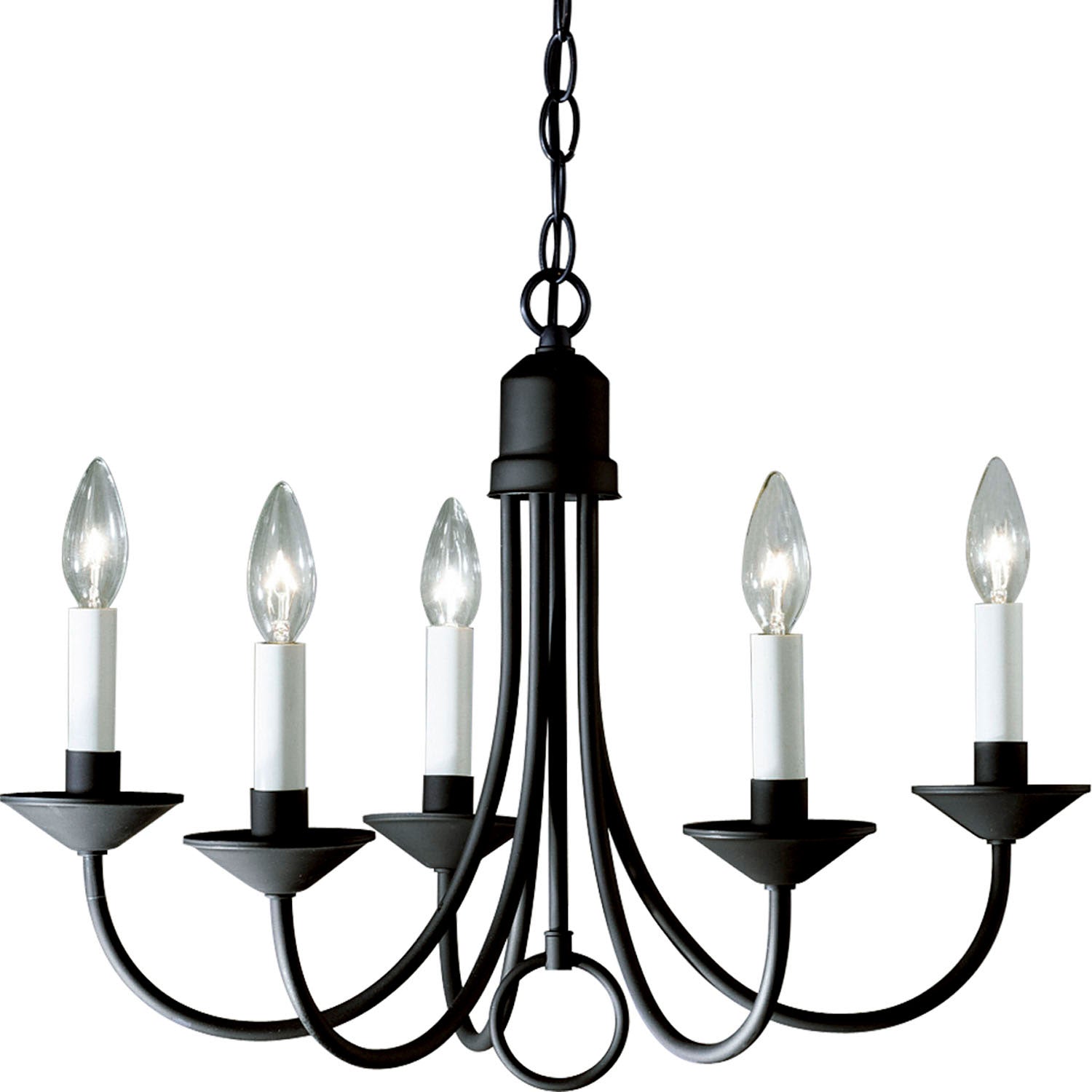 Progress Lighting - P4008-31 - Five Light Chandelier - Five Light - Textured Black