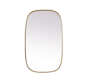 Elegant Lighting - MR2B2440BRS - Mirror - Brynn - Brass