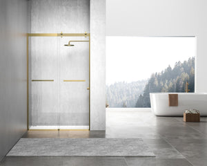 Elegant Lighting - SD202-4876BGD - Shower Door - Hamilton - Brushed Gold