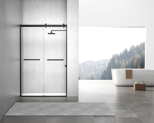 Elegant Lighting - SD202-4876MBK - Shower Door - Hamilton - Matte Black