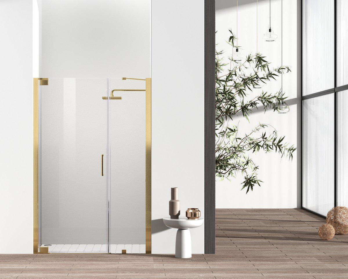 Elegant Lighting - SD404-4872BGD - Shower Door - Carson - Brushed Gold