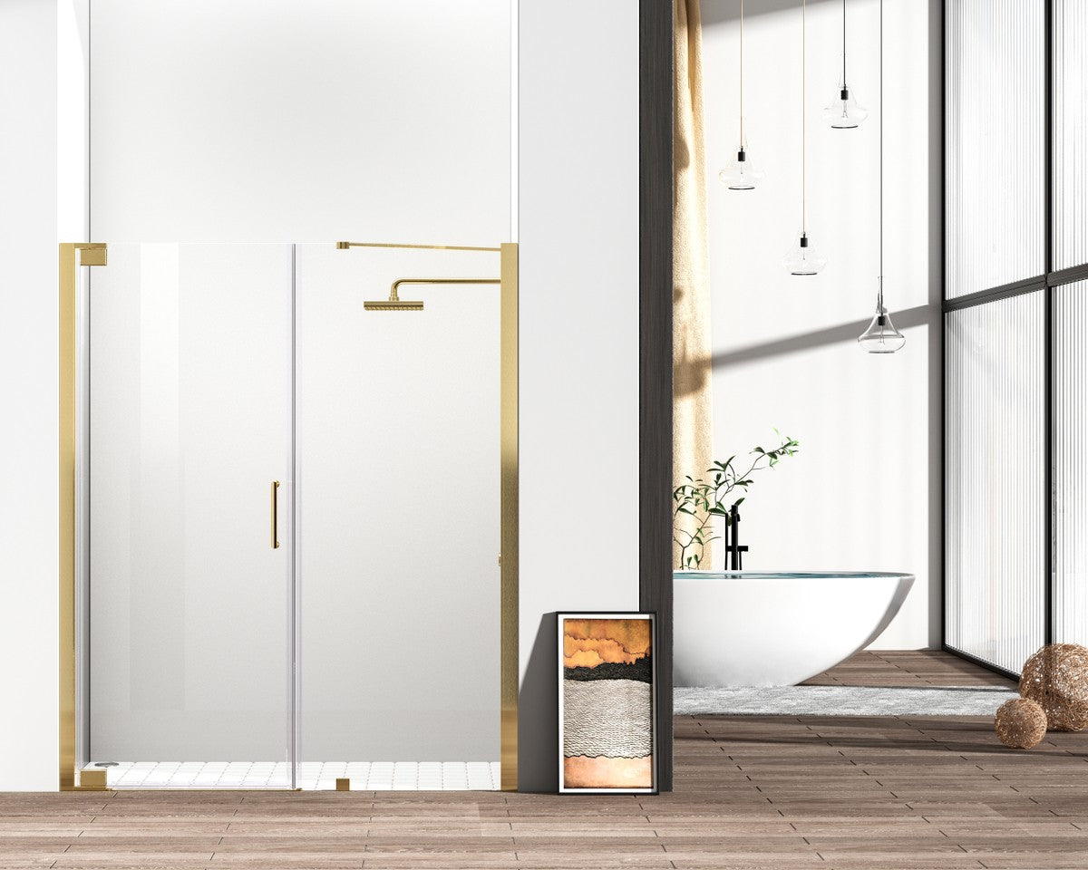 Elegant Lighting - SD404-6072BGD - Shower Door - Carson - Brushed Gold