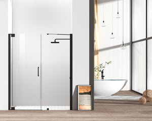 Elegant Lighting - SD404-6072MBK - Shower Door - Carson - Matte Black