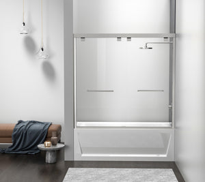 Elegant Lighting - TD333-6060BNK - Tub Door - Trenton - Brushed Nickel