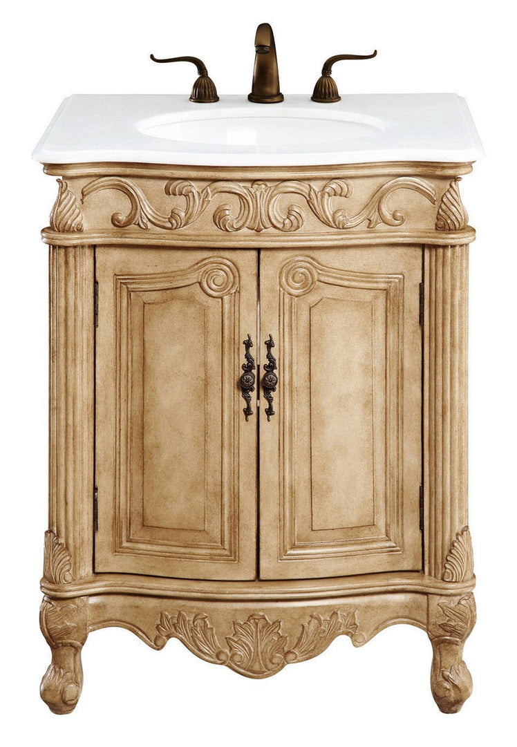 Elegant Lighting - VF-1002-VW - Single Bathroom Vanity - Danville - Antique beige