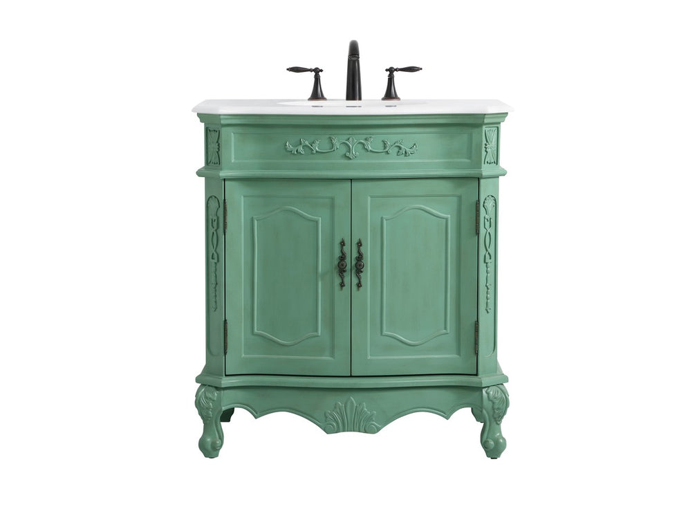 Elegant Lighting - VF10132VM-VW - Single Bathroom Vanity - Danville - Vintage mint