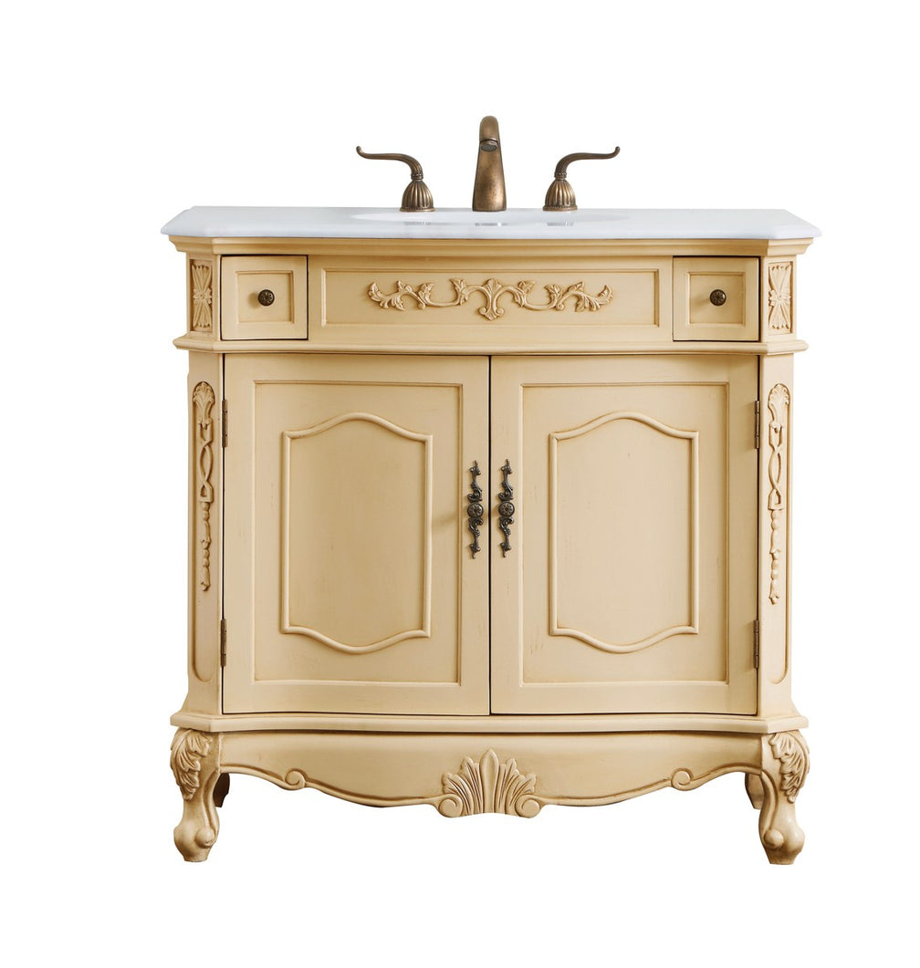 Elegant Lighting - VF10136LT-VW - Single Bathroom Vanity - Danville - Light antique beige