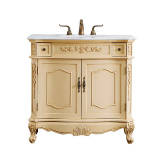 Elegant Lighting - VF10136LT-VW - Single Bathroom Vanity - Danville - Light Antique Beige