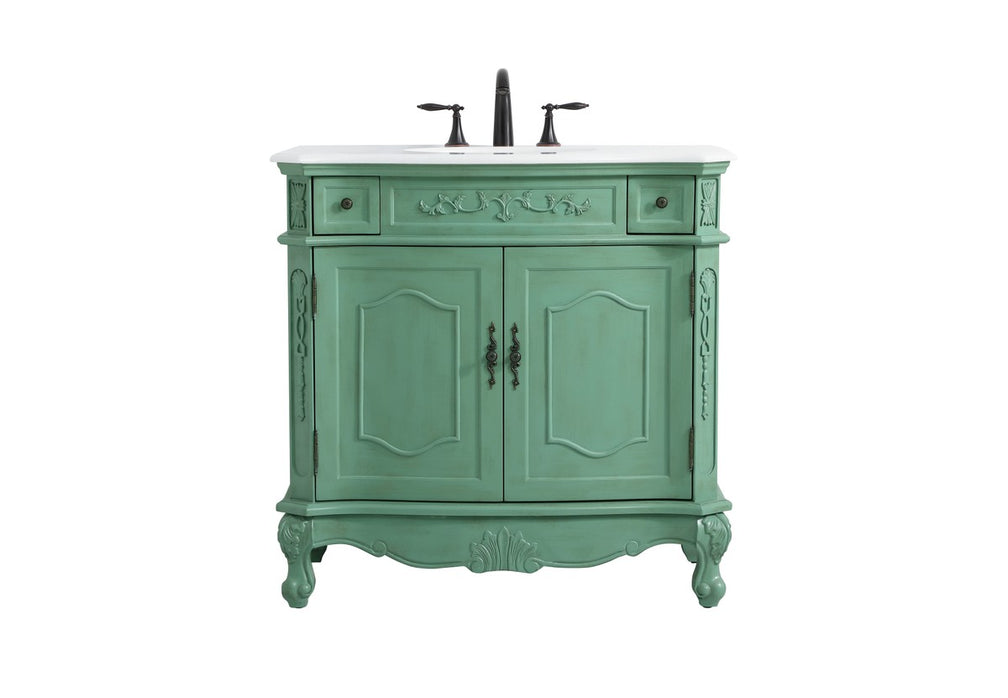 Elegant Lighting - VF10136VM-VW - Single Bathroom Vanity - Danville - Vintage mint