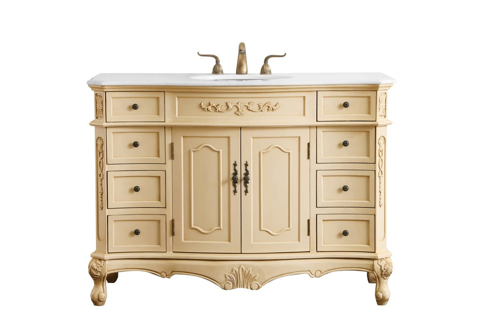 Elegant Lighting - VF10148LT-VW - Single Bathroom Vanity - Danville - Light antique beige