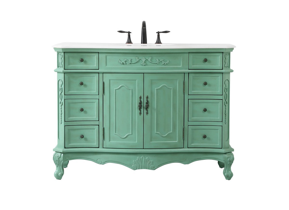 Elegant Lighting - VF10148VM-VW - Single Bathroom Vanity - Danville - Vintage mint