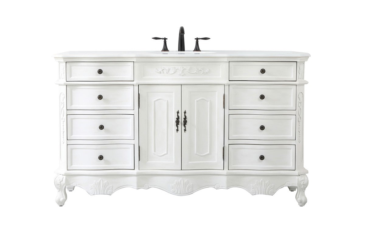 Elegant Lighting - VF10160AW-VW - Single Bathroom Vanity - Danville - Antique White