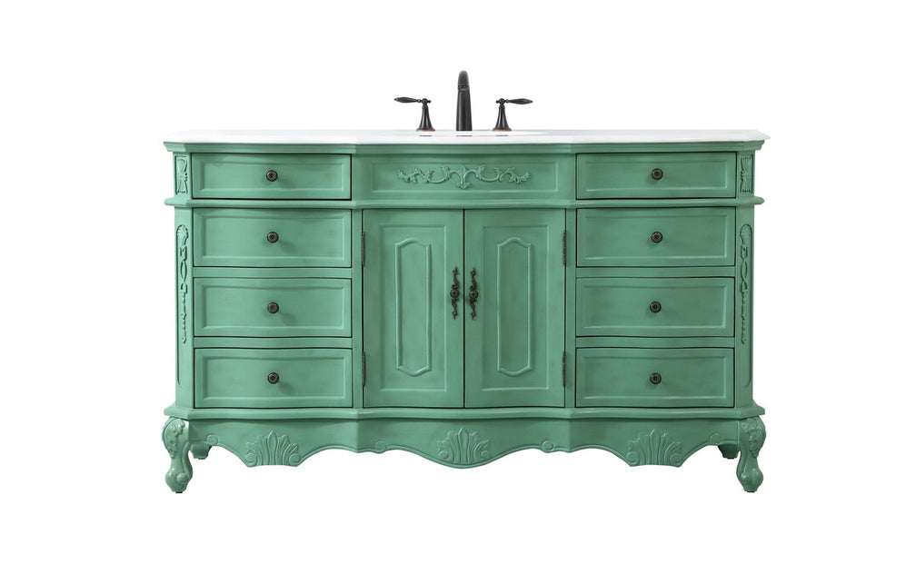 Elegant Lighting - VF10160VM-VW - Single Bathroom Vanity - Danville - Vintage mint