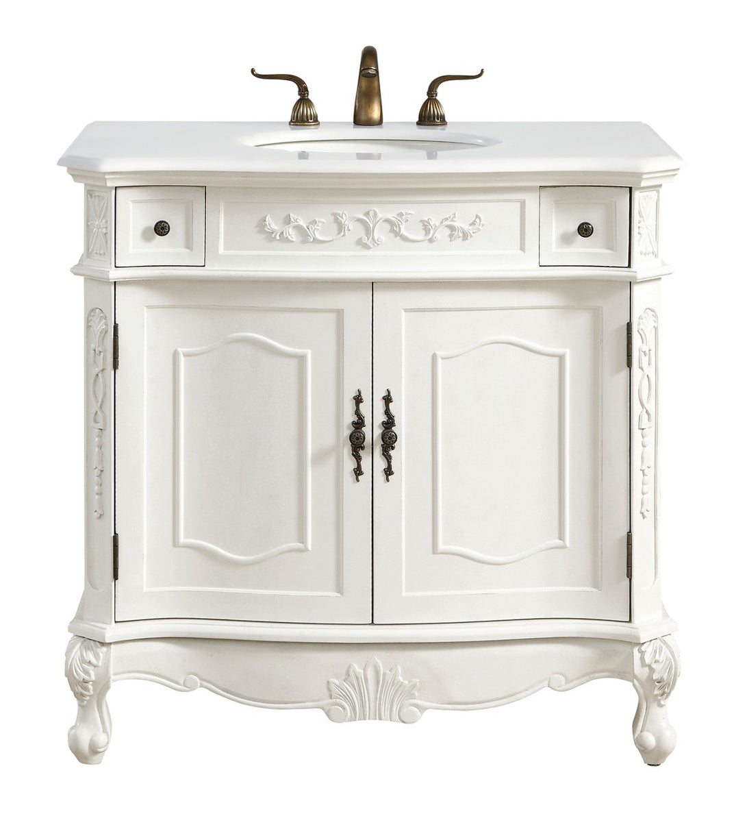 Elegant Lighting - VF10636AW-VW - Single Bathroom Vanity - Danville - Antique white