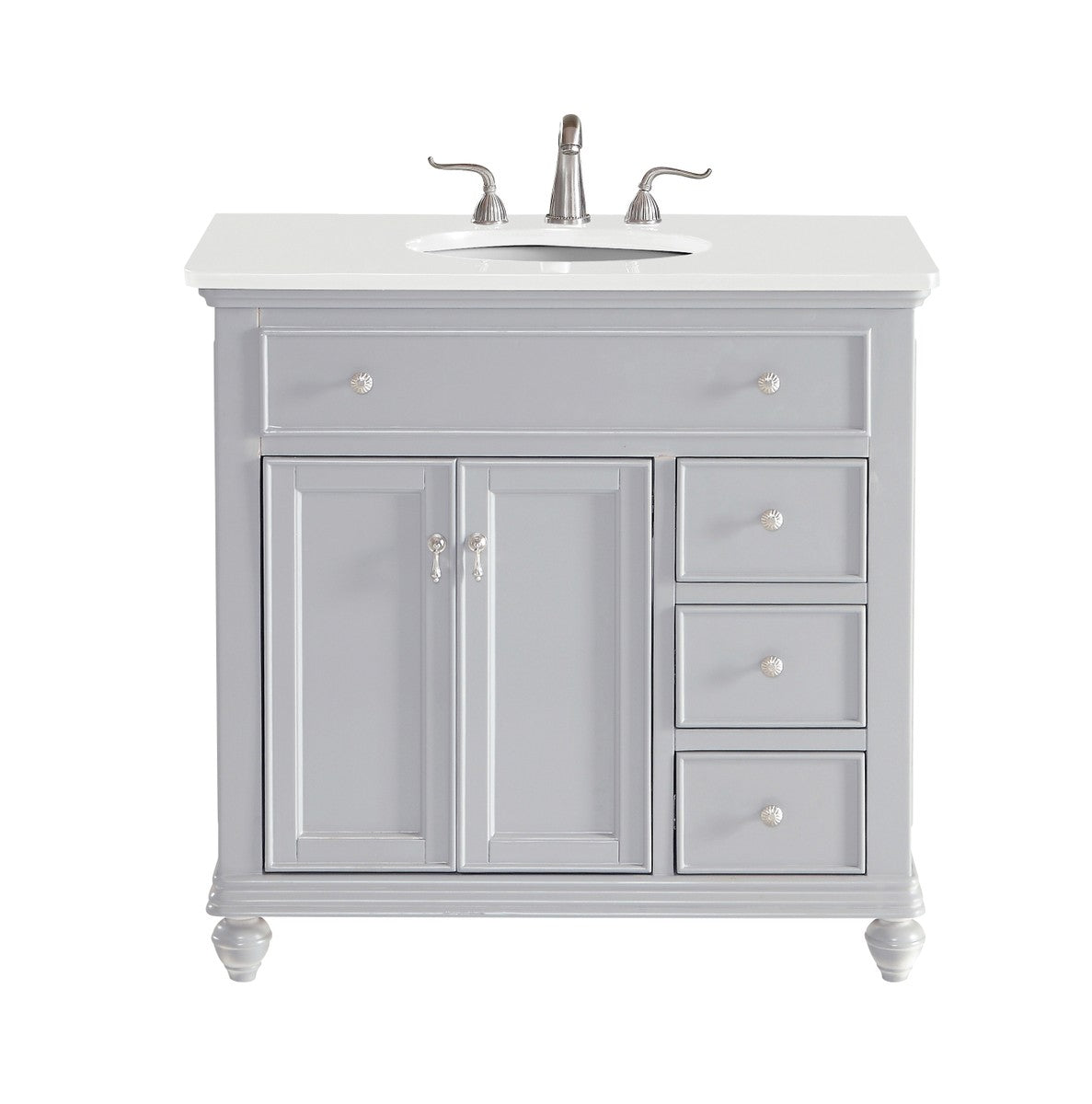 Elegant Lighting - VF12336GR-VW - Single Bathroom Vanity - Otto - Grey