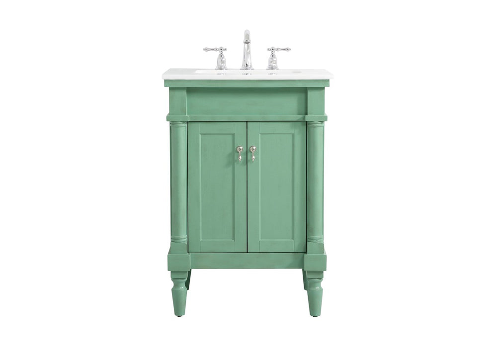 Elegant Lighting - VF13024VM-VW - Single Bathroom Vanity - Lexington - Vintage mint