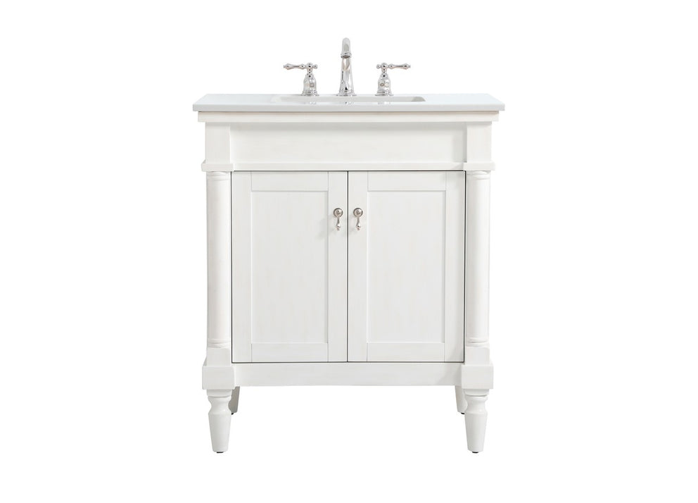 Elegant Lighting - VF13030AW-VW - Single Bathroom Vanity - Lexington - Antique white