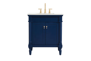 Elegant Lighting - VF13030BL-VW - Single Bathroom Vanity - Lexington - Blue