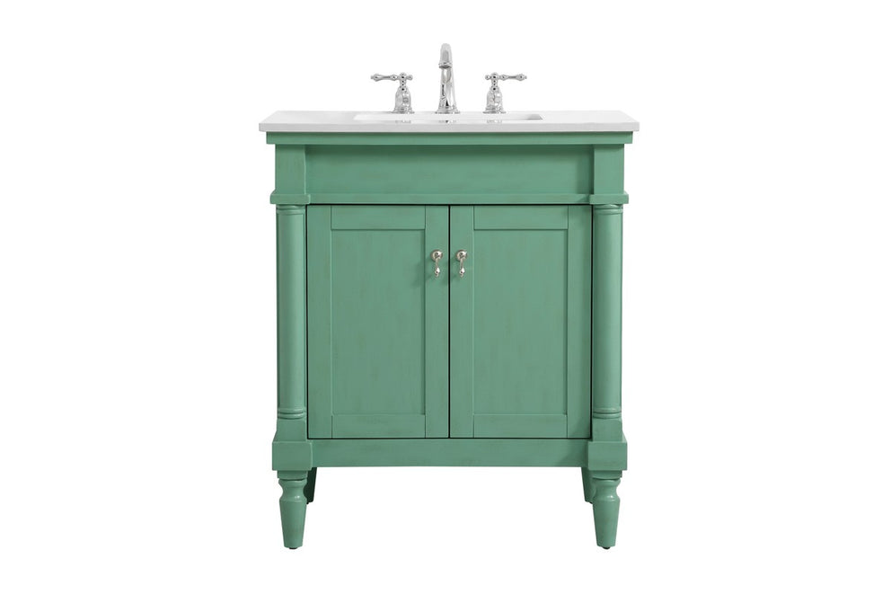 Elegant Lighting - VF13030VM-VW - Single Bathroom Vanity - Lexington - Vintage mint