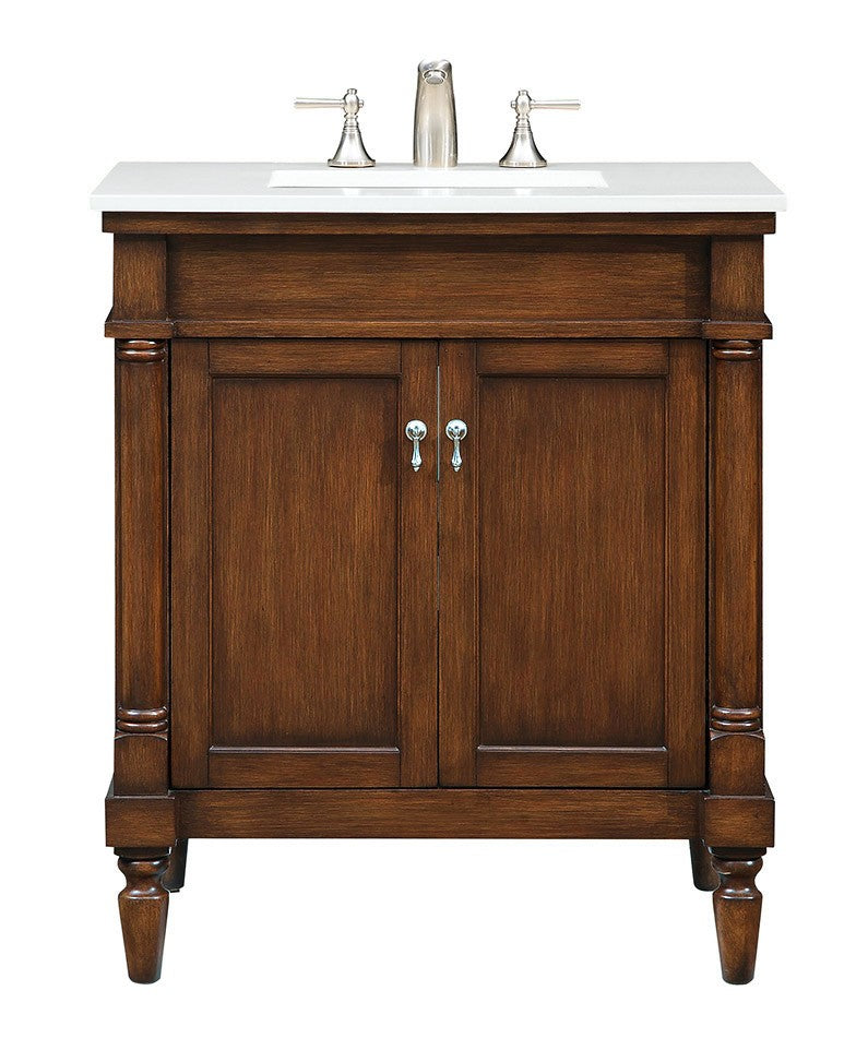 Elegant Lighting - VF13030WT-VW - Single Bathroom Vanity - Lexington - Walnut