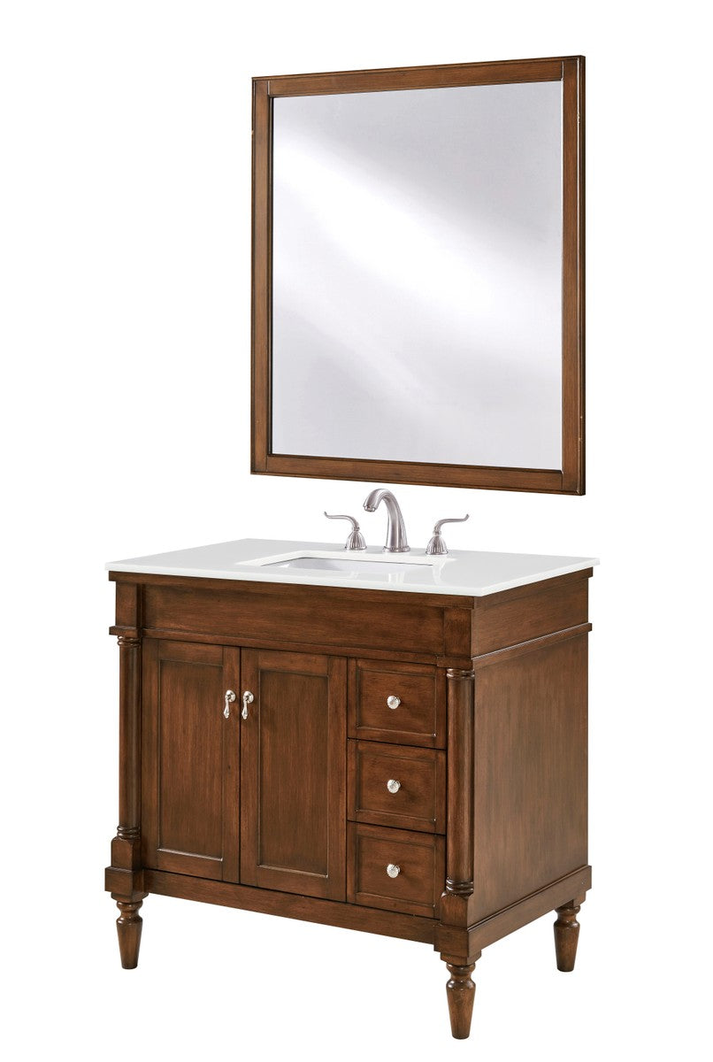 Elegant Lighting - VF13036WT-VW - Single Bathroom Vanity - Lexington - Walnut