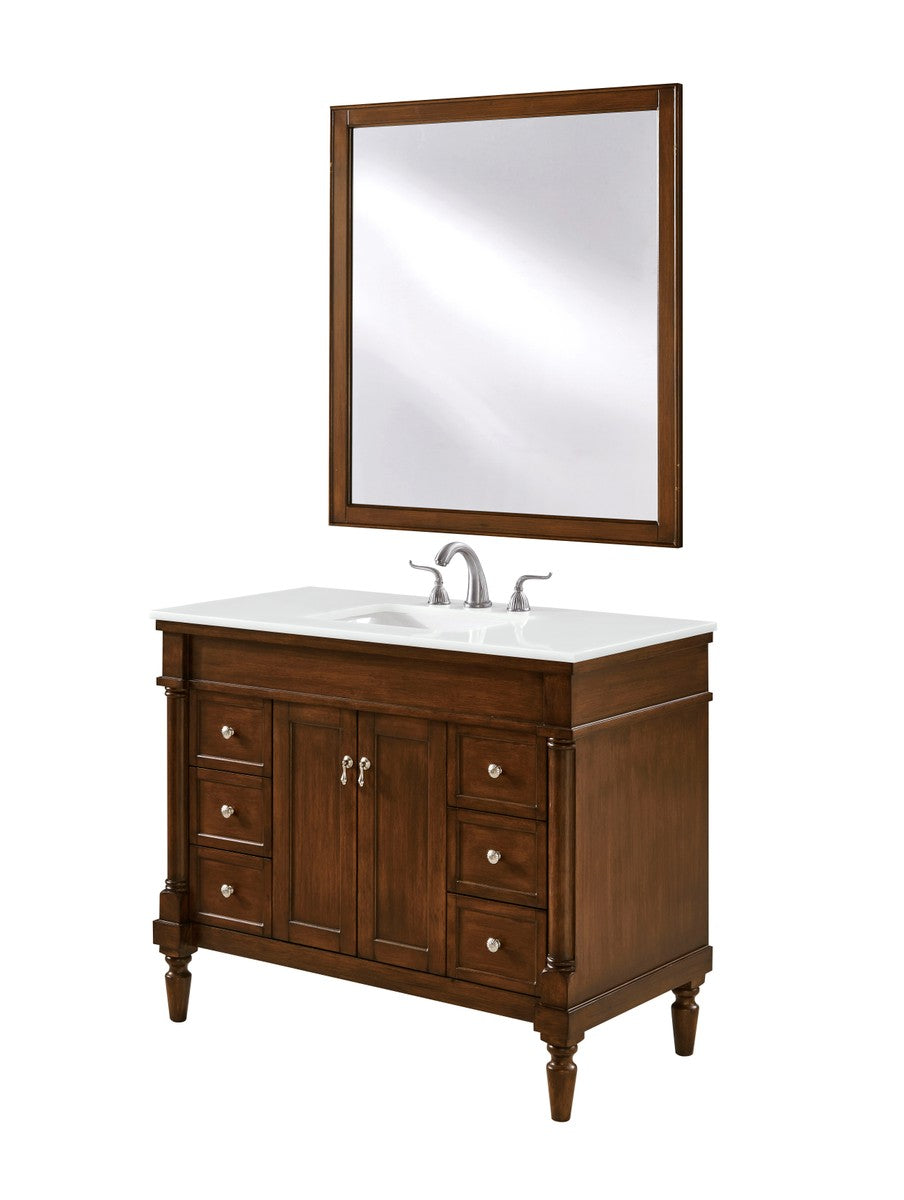 Elegant Lighting - VF13042WT-VW - Single Bathroom Vanity - Lexington - Walnut