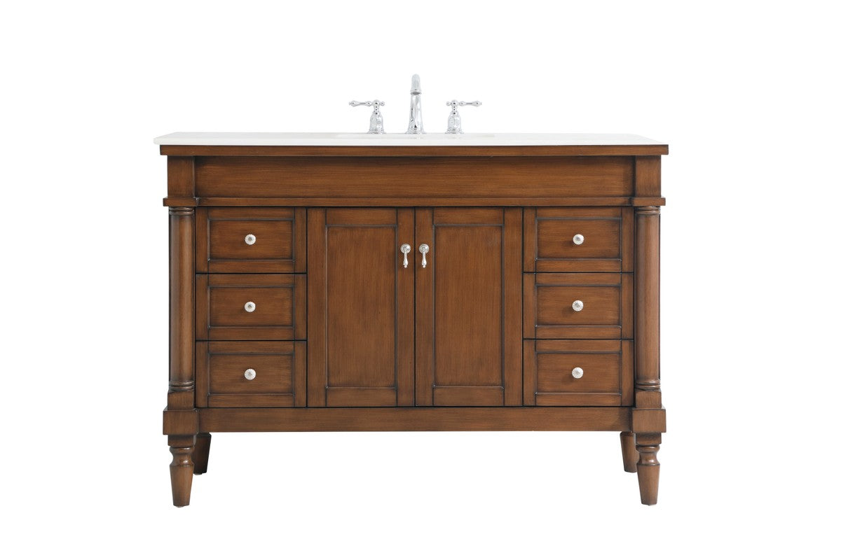 Elegant Lighting - VF13048WT-VW - Single Bathroom Vanity - Lexington - Walnut