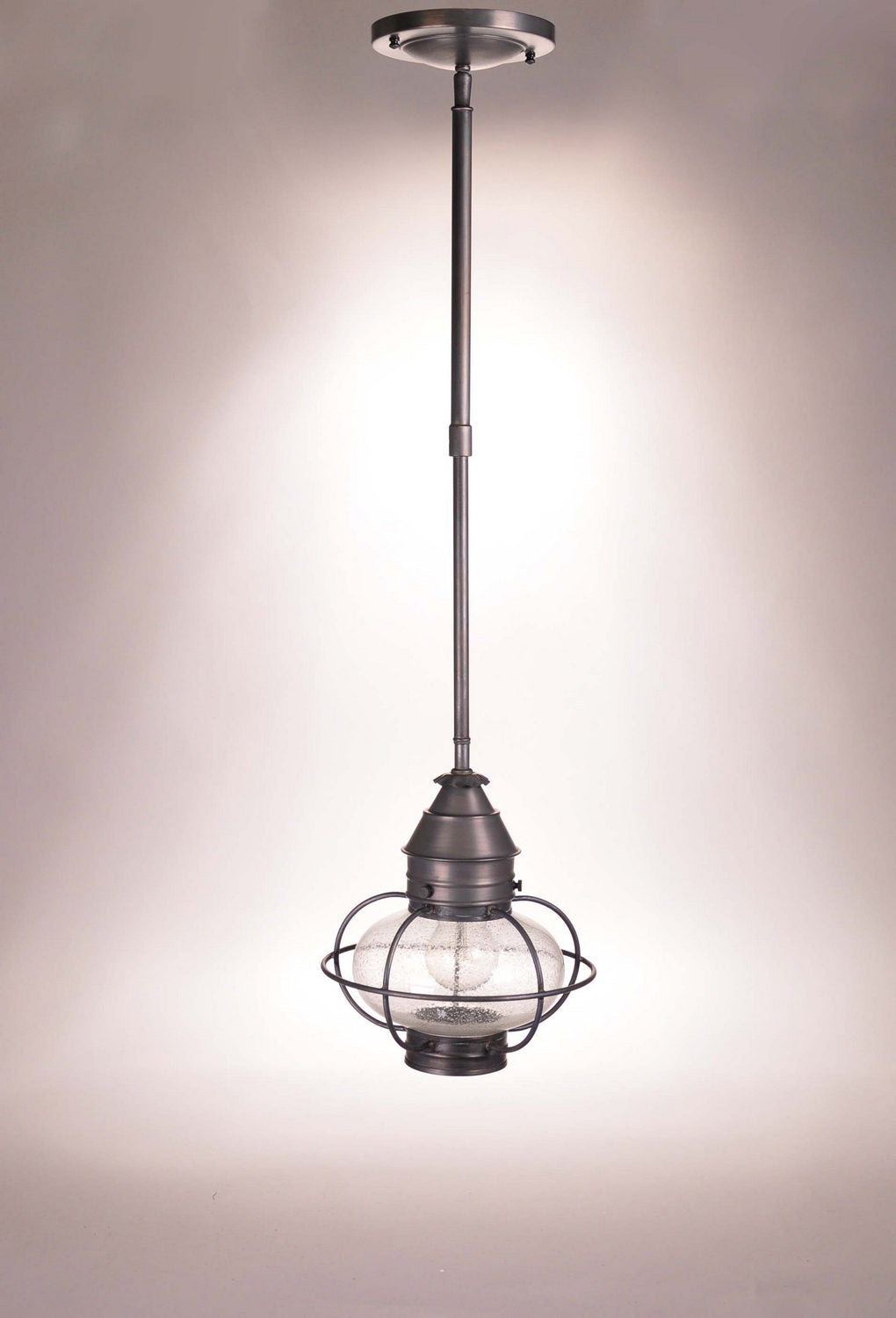 Northeast Lantern - 2522-DB-MED-CSG-AP10 - One Light Pendant - Onion - Dark Brass