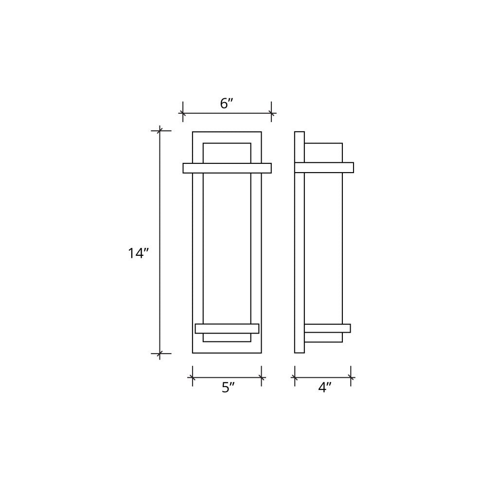 Justice Designs - ALR-7612W-MBLK - LED Outdoor Wall Sconce - Alabaster Rocks - Matte Black