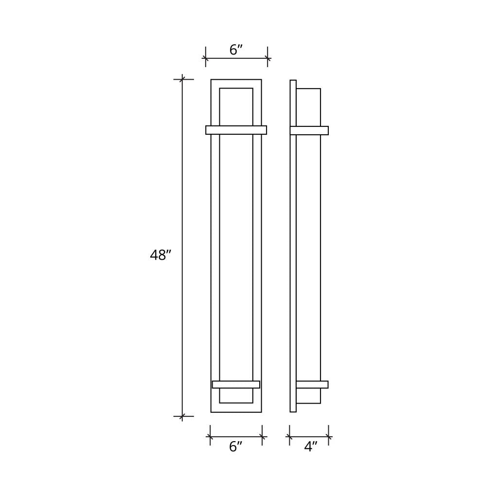 Justice Designs - ALR-7616W-MBLK - LED Outdoor Wall Sconce - Alabaster Rocks - Matte Black