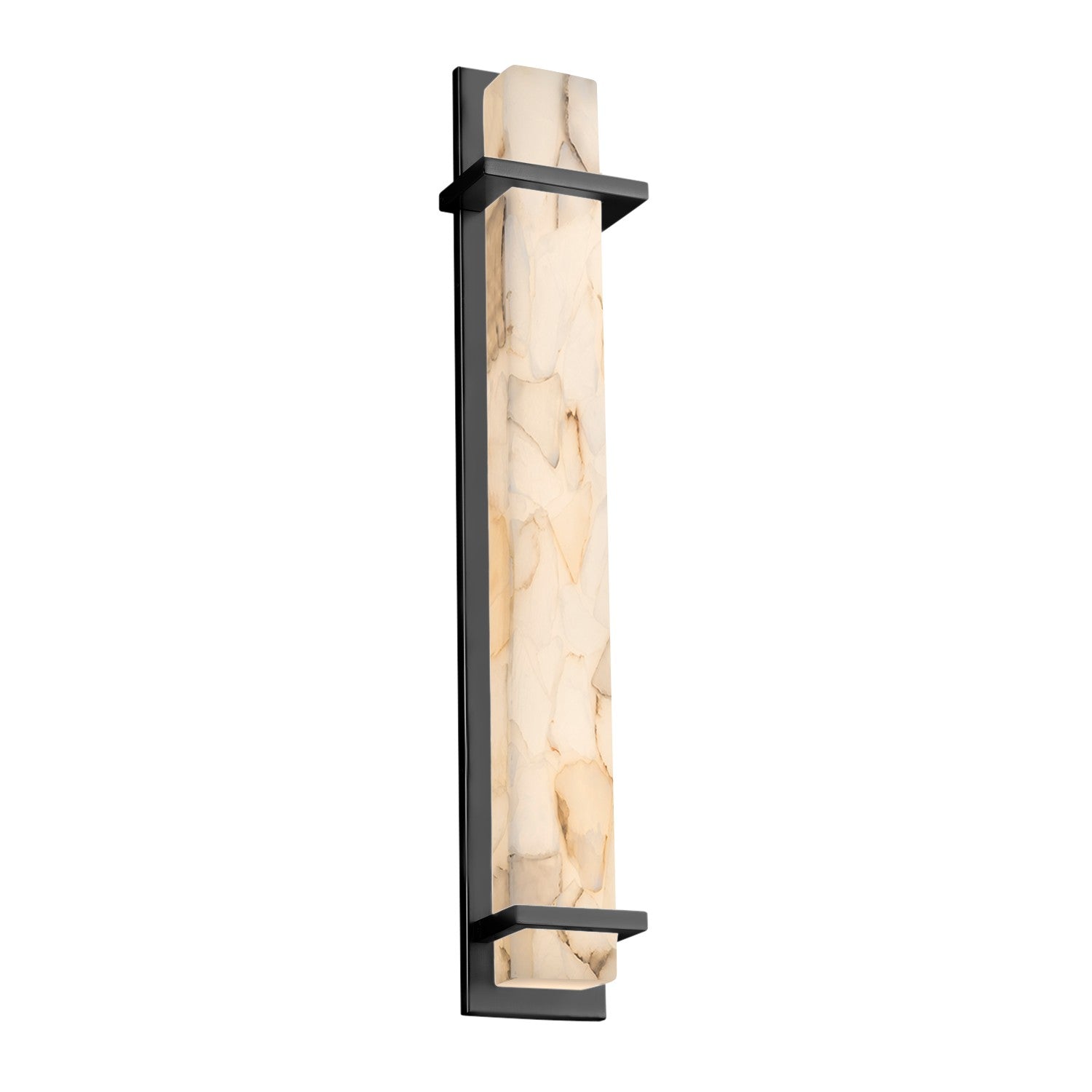 Justice Designs - ALR-7616W-MBLK - LED Outdoor Wall Sconce - Alabaster Rocks - Matte Black