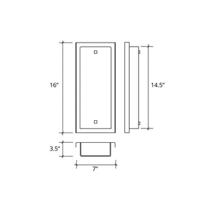 Justice Designs - ALR-7652W-DBRZ - LED Outdoor Wall Sconce - Alabaster Rocks - Dark Bronze