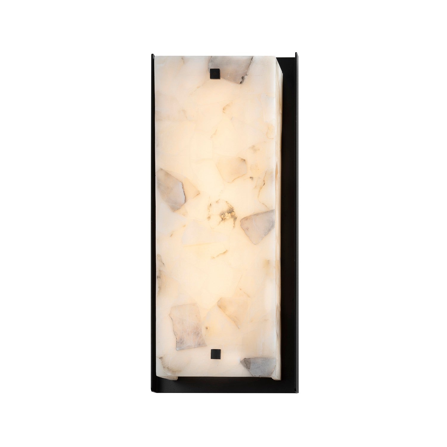 Justice Designs - ALR-7652W-MBLK - LED Outdoor Wall Sconce - Alabaster Rocks - Matte Black