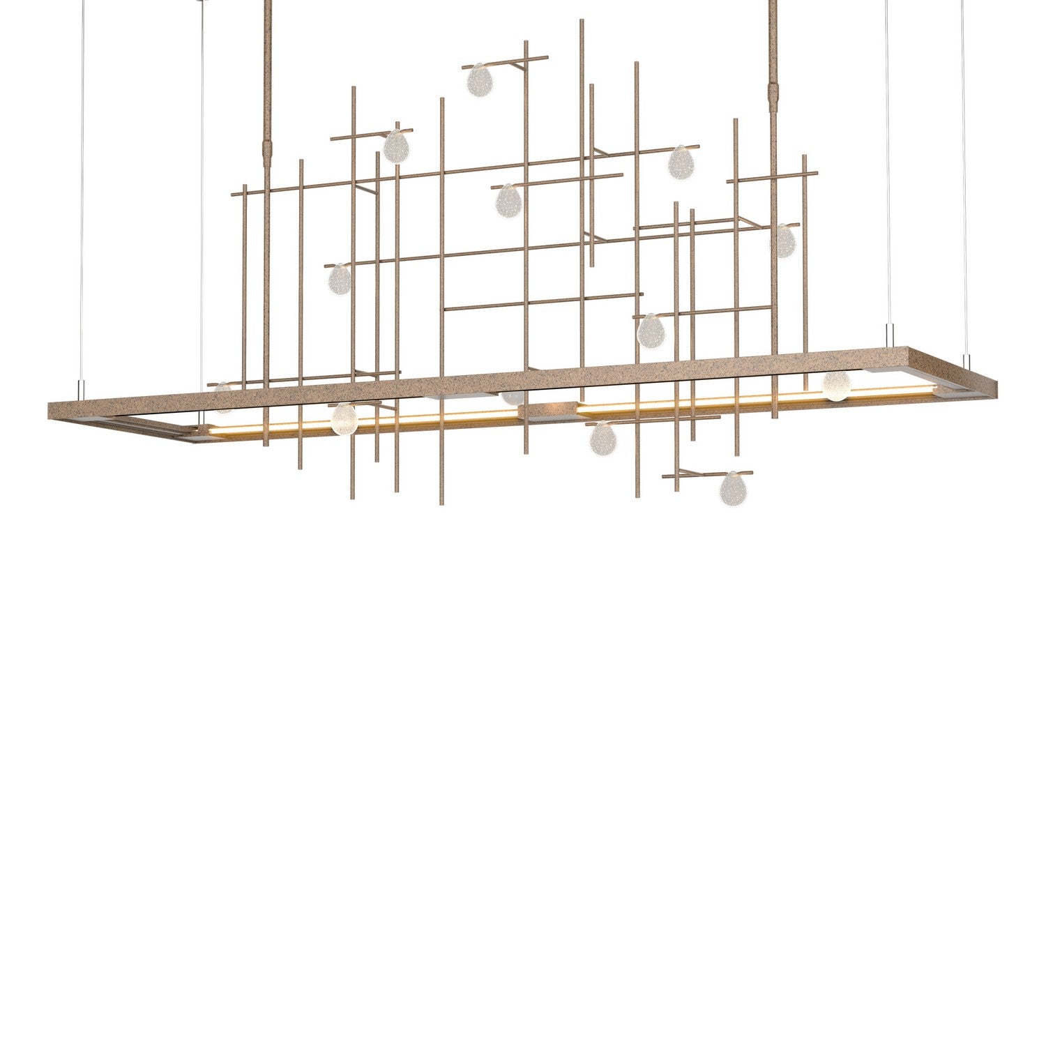 Hubbardton Forge - 139752-LED-LONG-05-YG0500 - Spring LED Pendant - Four Seasons - Bronze