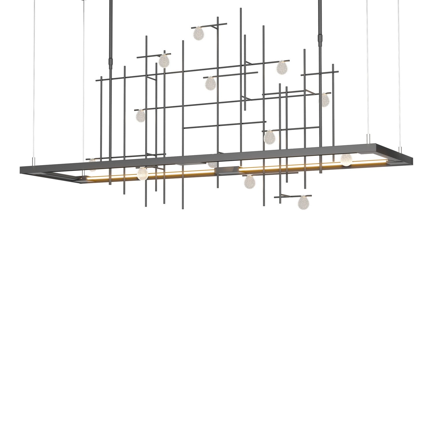 Hubbardton Forge - 139752-LED-LONG-10-YG0500 - Spring LED Pendant - Four Seasons - Black