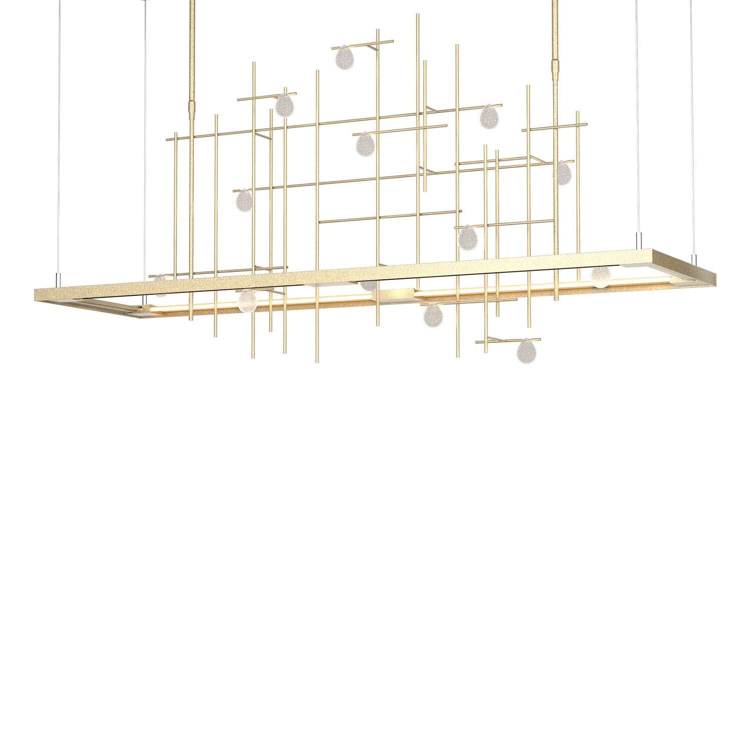 Hubbardton Forge - 139752-LED-LONG-84-YG0500 - Spring LED Pendant - Four Seasons - Soft Gold
