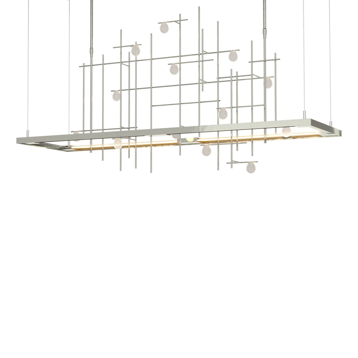 Hubbardton Forge - 139752-LED-LONG-85-YG0500 - Spring LED Pendant - Four Seasons - Sterling