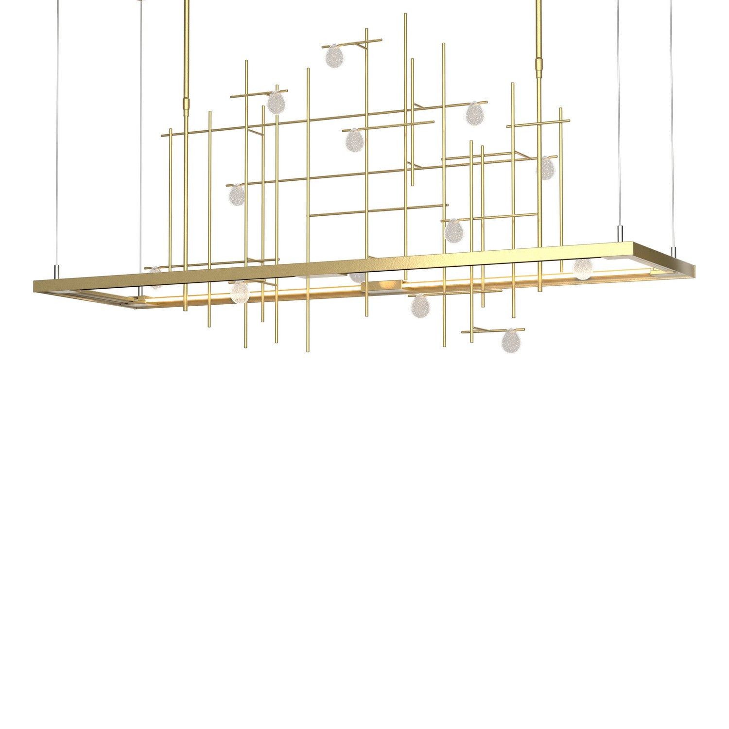 Hubbardton Forge - 139752-LED-SHRT-86-YG0500 - Spring LED Pendant - Four Seasons - Modern Brass
