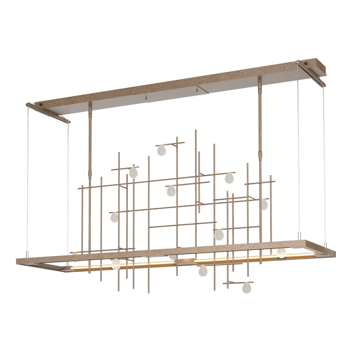 Hubbardton Forge - 139752-LED-STND-05-YG0500 - Spring LED Pendant - Four Seasons - Bronze