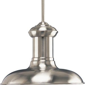 Progress Lighting - P5024-09 - One Light Pendant - Brookside - Brushed Nickel