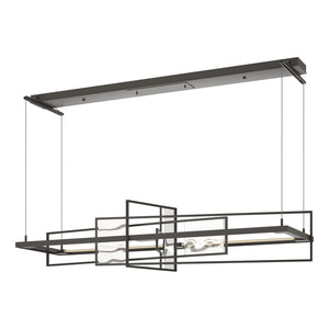Hubbardton Forge - 139754-LED-STND-07-AQ - LED Pendant - Four Seasons - Dark Smoke