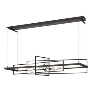 Hubbardton Forge - 139754-LED-STND-14-AQ - LED Pendant - Four Seasons - Oil Rubbed Bronze